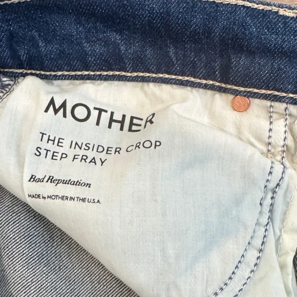 MOTHER The Insider Crop Step Fray - Picture 2 of 3